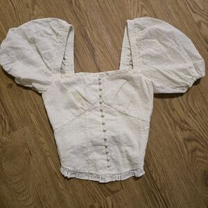 Heartloom Cream Puff Sleeve Blouse